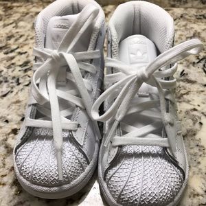 Adidas Hi Top White Toddler size 8
